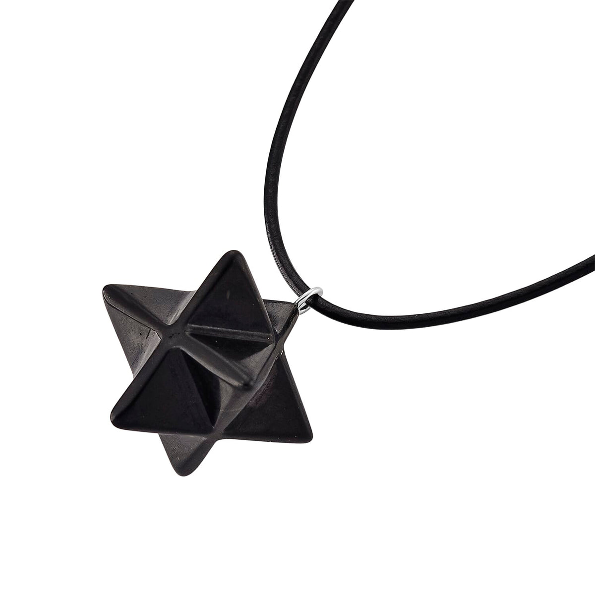 Shungite Rhodium Overlay Pendant with Chain (Size - 20) 115.00 Ct. 4451539 5