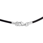 Shungite Rhodium Overlay Pendant with Chain (Size - 20) 115.00 Ct.