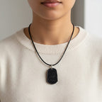 Natural Shungite Carved Phoenix Sterling Silver Pendant with Chain (Size - 20) 95.00 Ct.