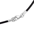 Natural Shungite Carved Phoenix Sterling Silver Pendant with Chain (Size - 20) 95.00 Ct.