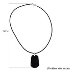 Natural Shungite Carved Phoenix Sterling Silver Pendant with Chain (Size - 20) 95.00 Ct.