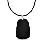 Natural Shungite Carved Dragon Sterling Silver Pendant with Chain (Size - 20) 95.00 Ct. Symbolizes power, wisdom, and protection