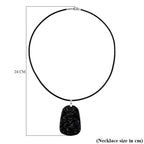 Natural Shungite Carved Dragon Sterling Silver Pendant with Chain (Size - 20) 95.00 Ct. Symbolizes power, wisdom, and protection