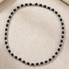 Natural Shungite & Natural Hematite Necklace With Magnetic Clasp (Size - 20) 180.00 Ct.
