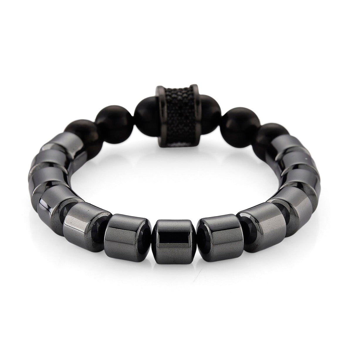 Natural Shungite, Hematite &amp; Black Cubic Zirconia Adjustable Bracelet 235.00 Ct. 8427921 4