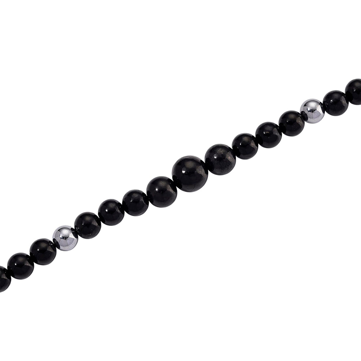 Natural Shungite and Hematite Necklace (Size - 20) With Magnetic Clasp 280.00 Ct. 8205052 4