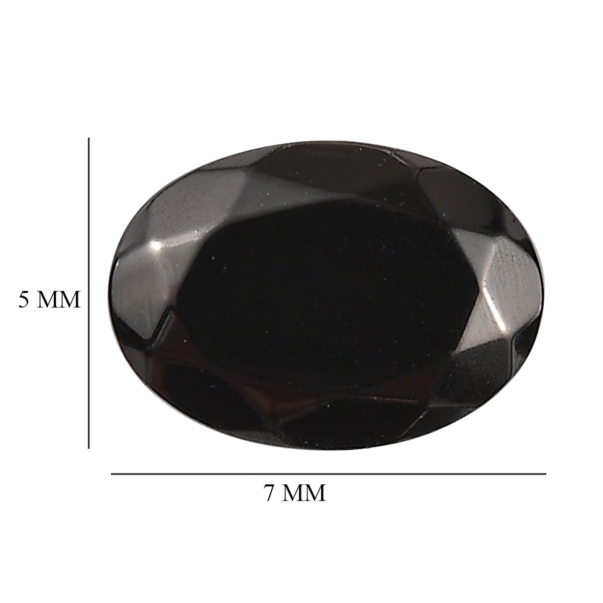 Shungite Loose Gemstone in Oval Cut (7 mm) 7734304 4