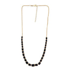 Elite Shungite Necklace (Size 18-2 Inch Ext.) in 14K Gold Overlay Sterling Silver, Silver Wt. 16.48 Gms