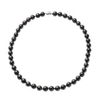 Natural Shungite Necklace (Size - 20) With Magnetic Clasp in Rhodium Overlay Sterling Silver 309.00 Ct.