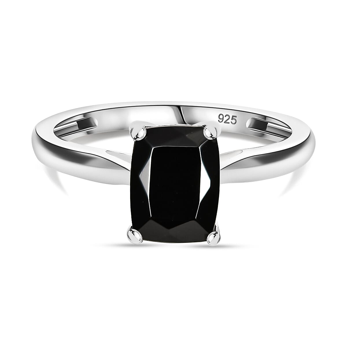 Natural Elite Shungite Solitaire Ring in Sterling Silver 7970199 0