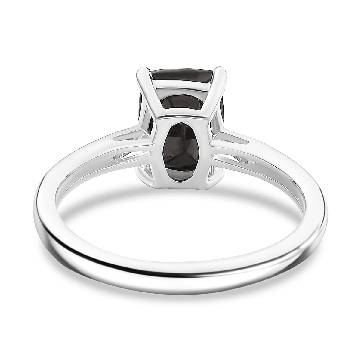 Natural Elite Shungite Solitaire Ring in Sterling Silver 7970199 4