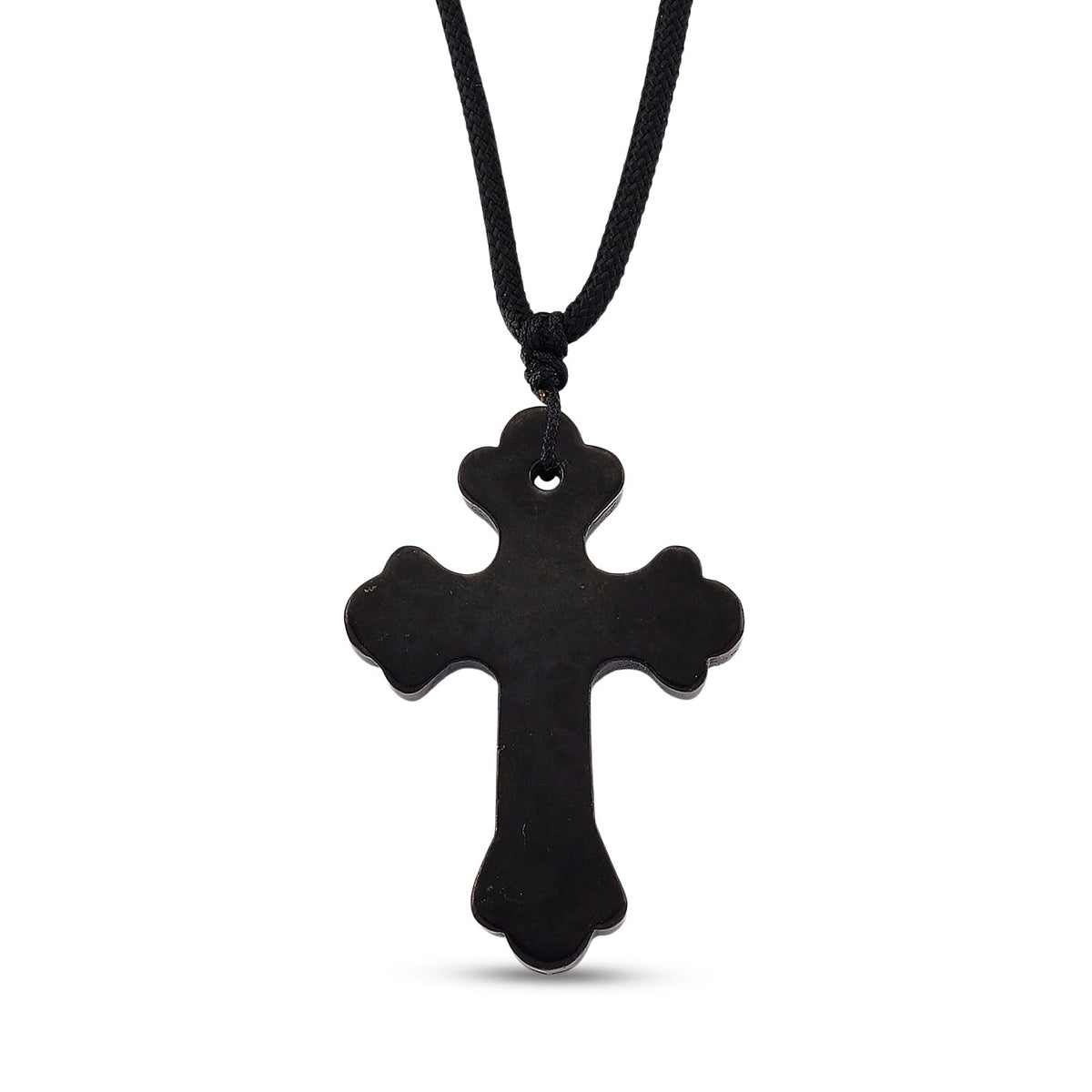 Natural Shungite Stone Cross Pendant 35.00 Ct. 8235278 0