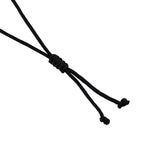 Natural Shungite Carving Cut triangular Adjustable Necklace (size -28) 40.00 Ct.