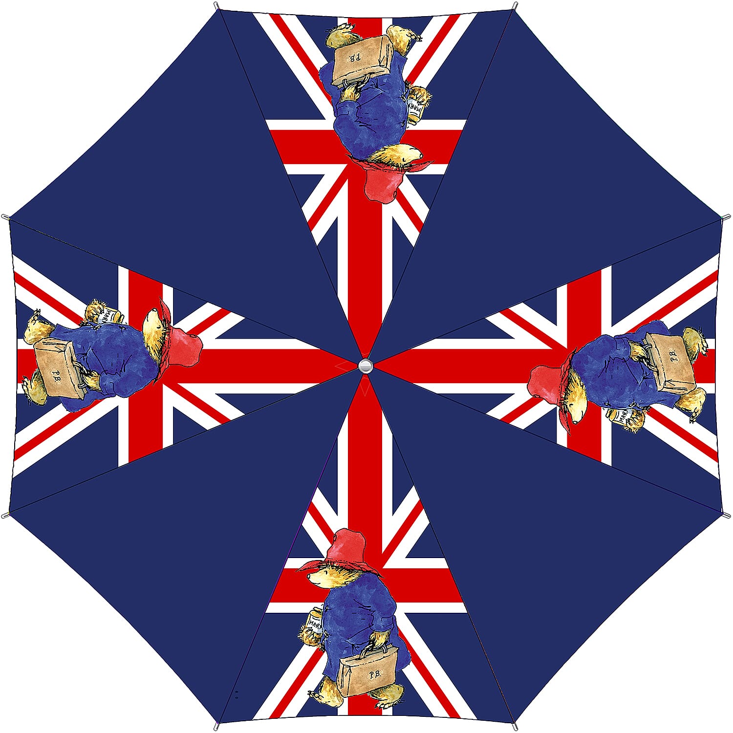 Signare Paddington Umbrella- Blue Multi 8023526 1