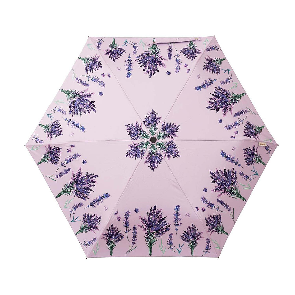 Signare Tapestry Collection - Designer Inspired Bloom Patterned Auto-Folding Umbrella - Lavender 8103961 0