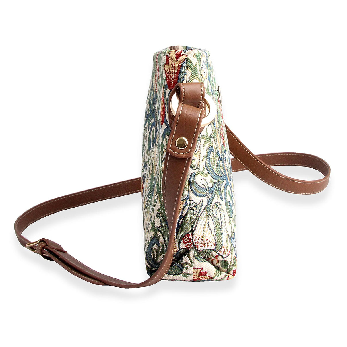Signare William Morris Golden Lily Satchel Crossbody Bag - Beige 8262283 3