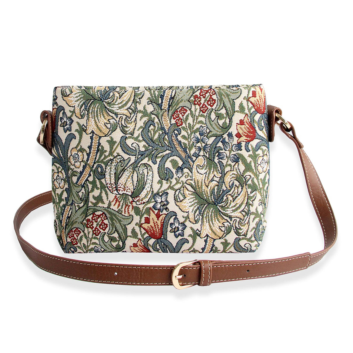 Signare William Morris Golden Lily Satchel Crossbody Bag - Beige 8262283 4