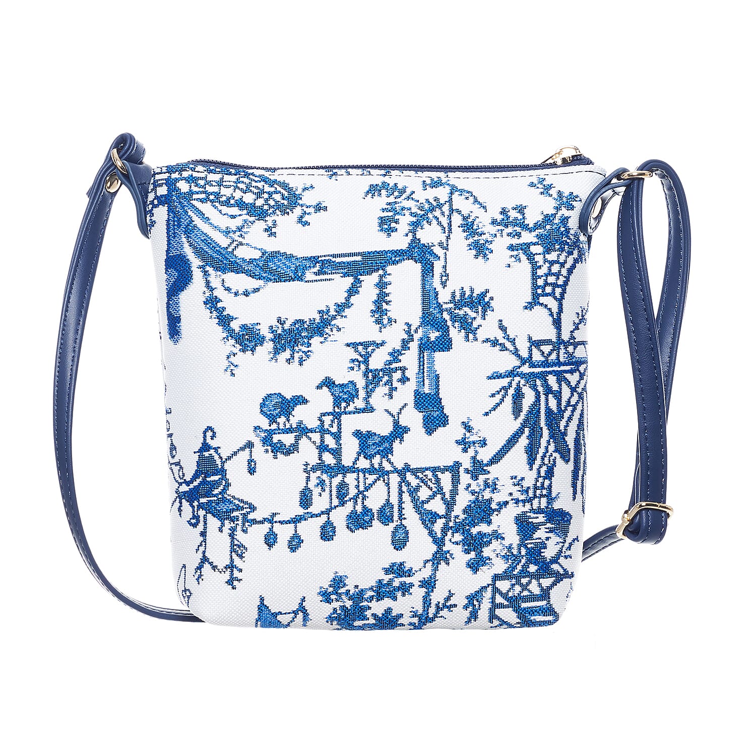Signare Tapestry Collection - Designer-Inspired Chinoiserie Sling Bag and Zip Coin Purse 8103944 0