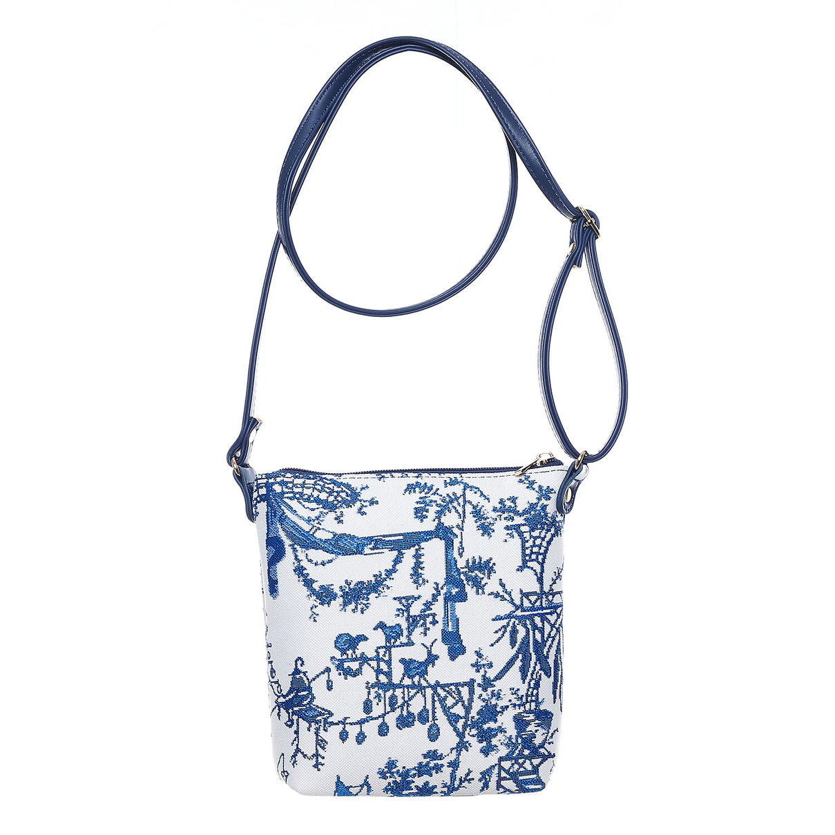 Signare Tapestry Collection - Designer-Inspired Chinoiserie Sling Bag and Zip Coin Purse 8103944 1