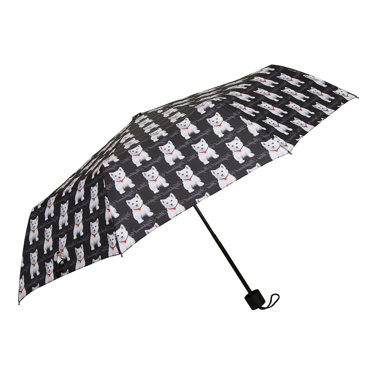 Signare Tapestry Folding Umbrella-Westie - Black &amp; White 7759604 0