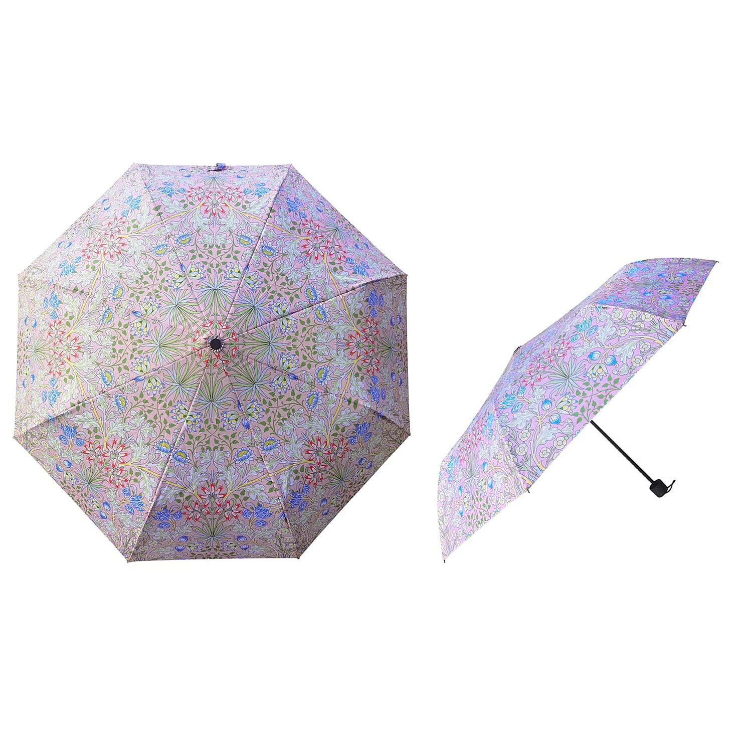 Signare Tapestry Folding Umbrella - Morris - Hyacinth - Pink 7759601 0