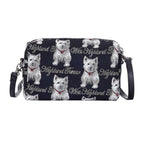 Signare Tapestry Hip Party Bag - Westie - Black and White
