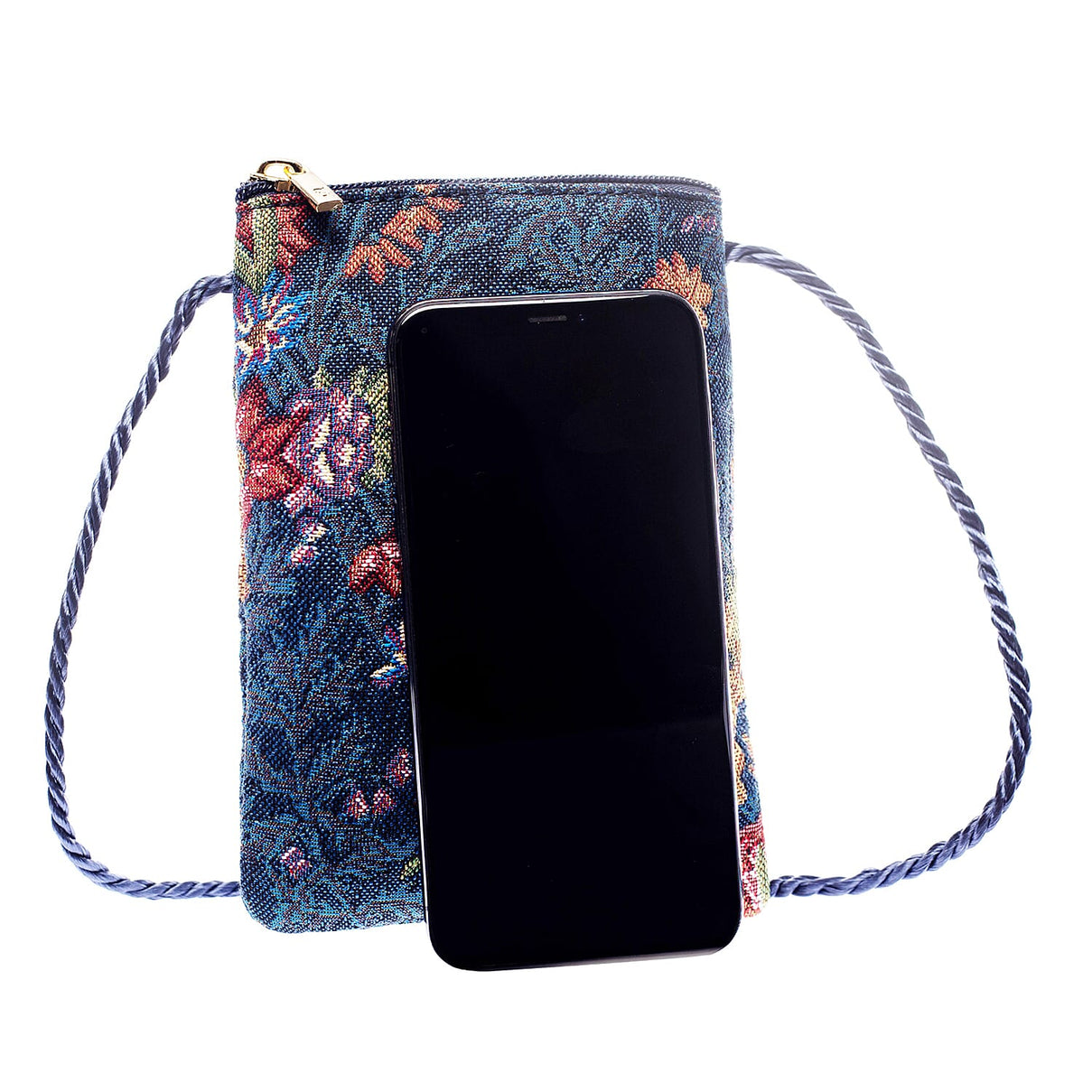Signare Tapestry - Flower Meadow Crossbody Phone Bag - Meadow Blue 7188984 1
