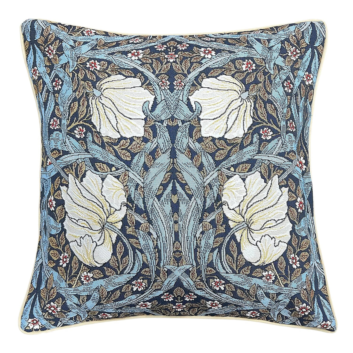 Signare Tapestry Pimpernel and Thyme Cushion Cover (Size 44 Cm) - Blue - Multi 7225797 1