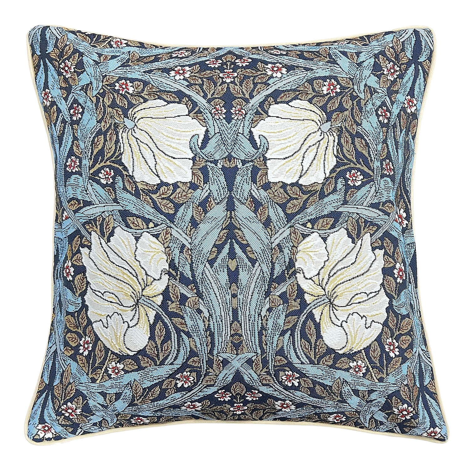 Signare Tapestry Pimpernel and Thyme Cushion Cover (Size 44 Cm) - Blue - Multi 7225797 1