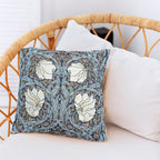 Signare Tapestry Pimpernel and Thyme Cushion Cover (Size 44 Cm) - Blue - Multi