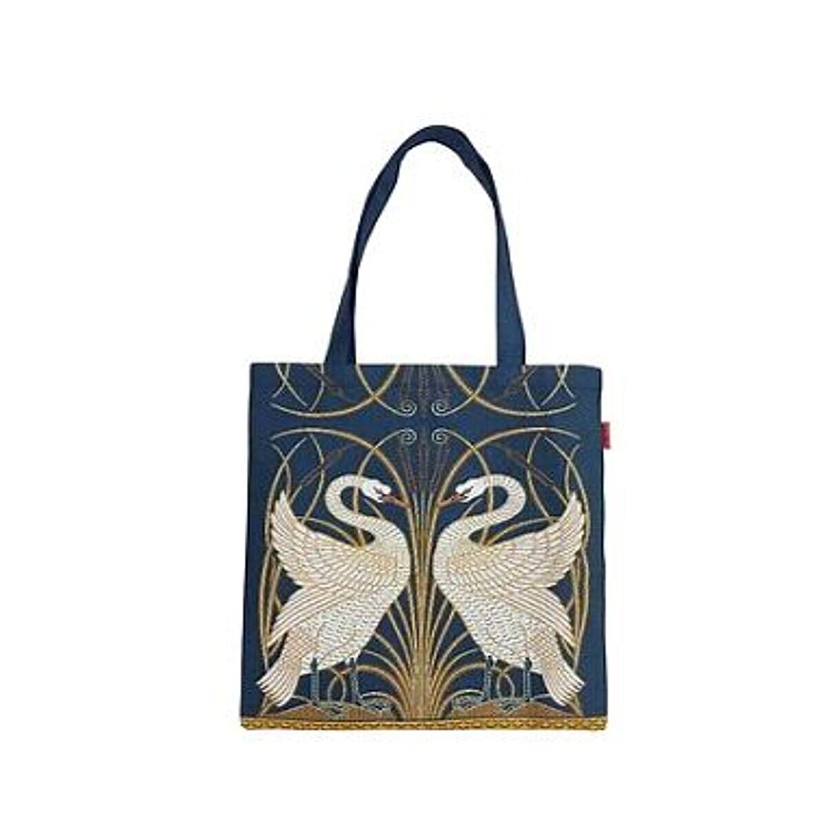 Signare Tapestry Collection - Designer Inspired Swan Tote Bag - Blue 8110408 0