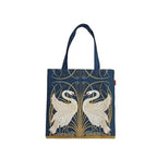Signare Tapestry Collection - Designer Inspired Swan Tote Bag - Blue