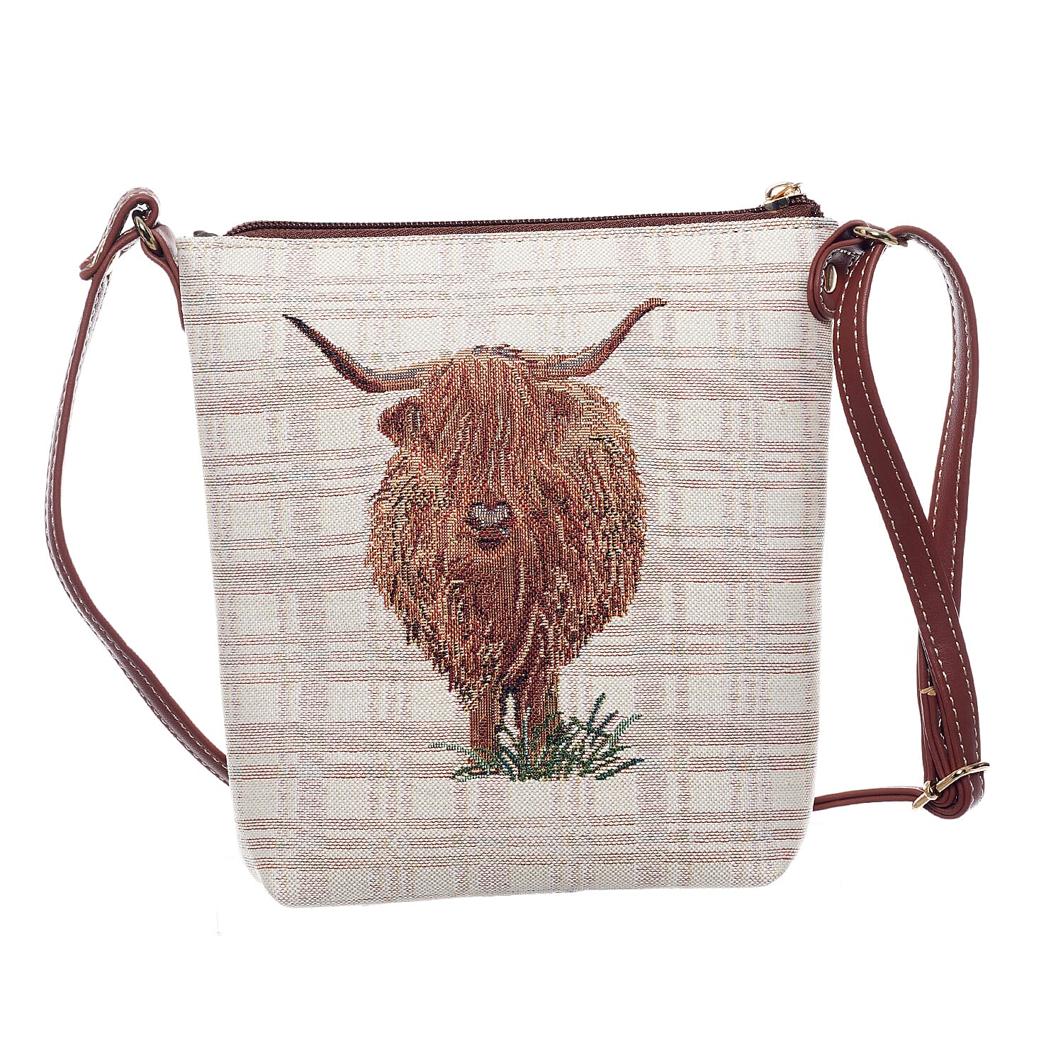 Signare Sling Bucket Bag - Highland Cow 8022991 0