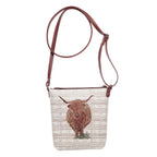 Signare Sling Bucket Bag - Highland Cow