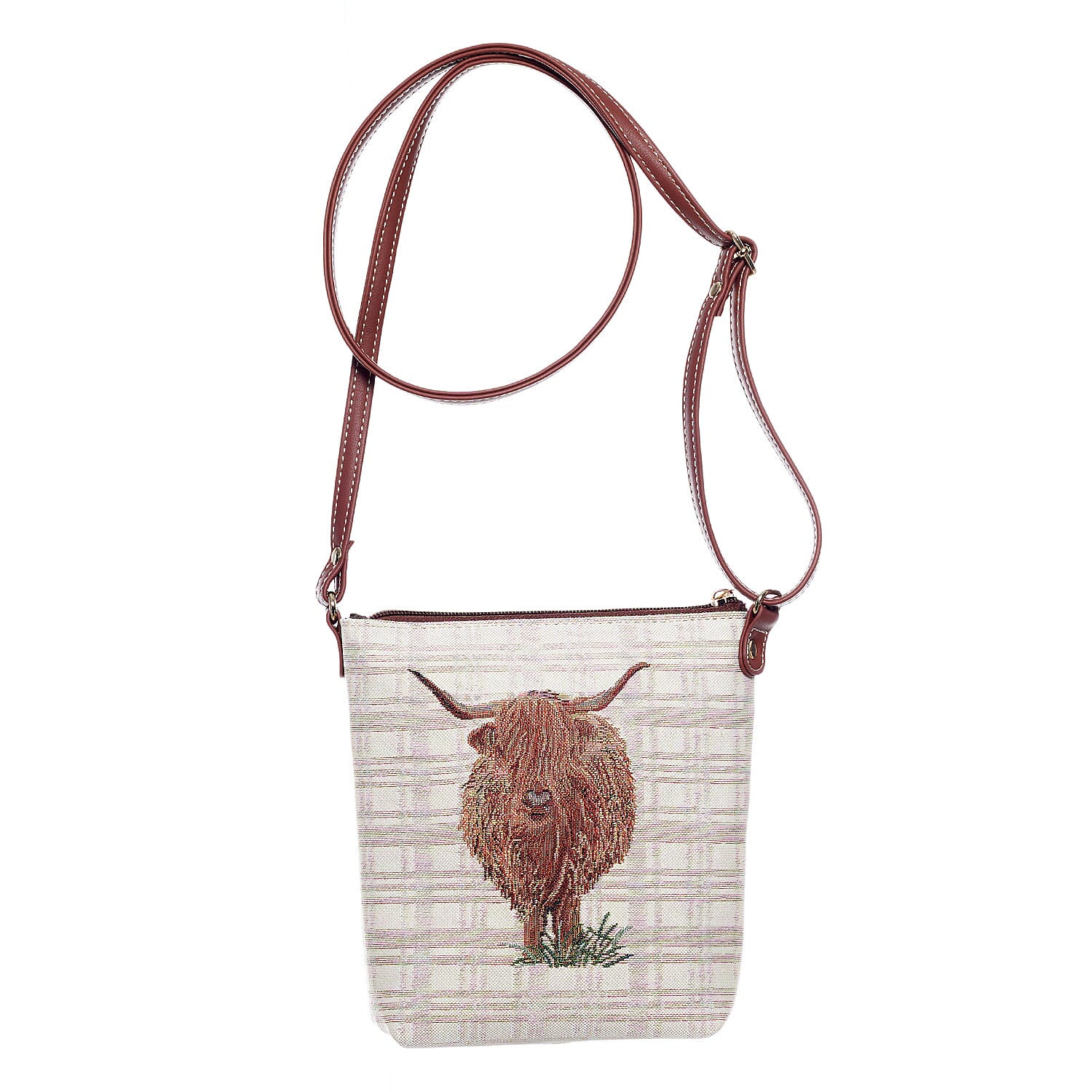 Signare Sling Bucket Bag - Highland Cow 8022991 1