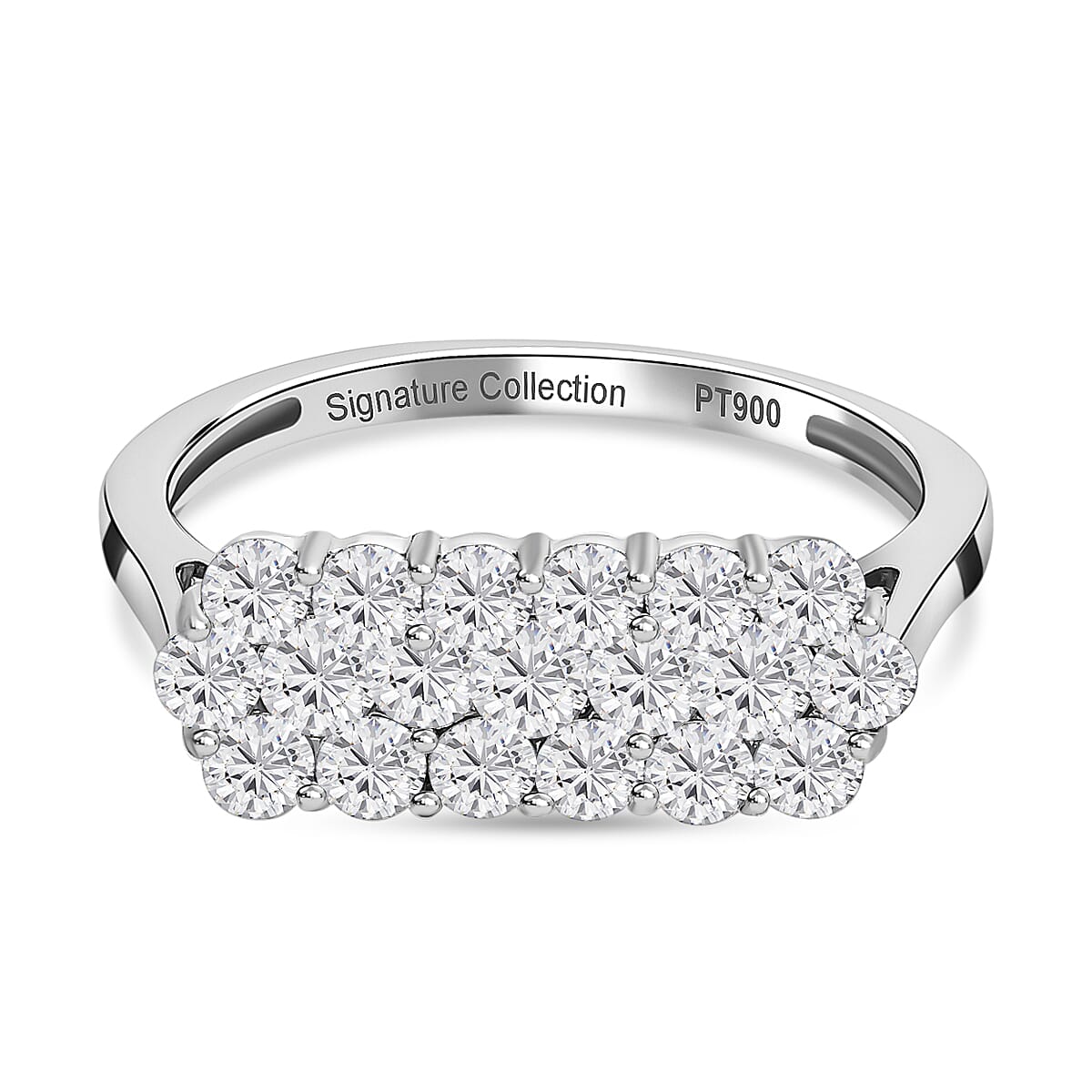 900 Platinum IGI Certified (SI/G-H) Diamond Ring 1.05 Ct. 7379164 0