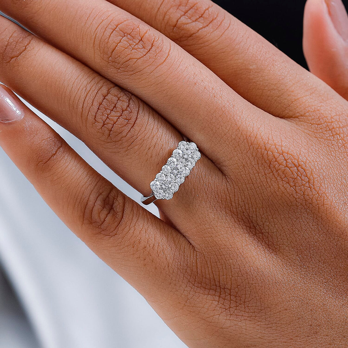 900 Platinum IGI Certified (SI/G-H) Diamond Ring 1.05 Ct. 7379164 5
