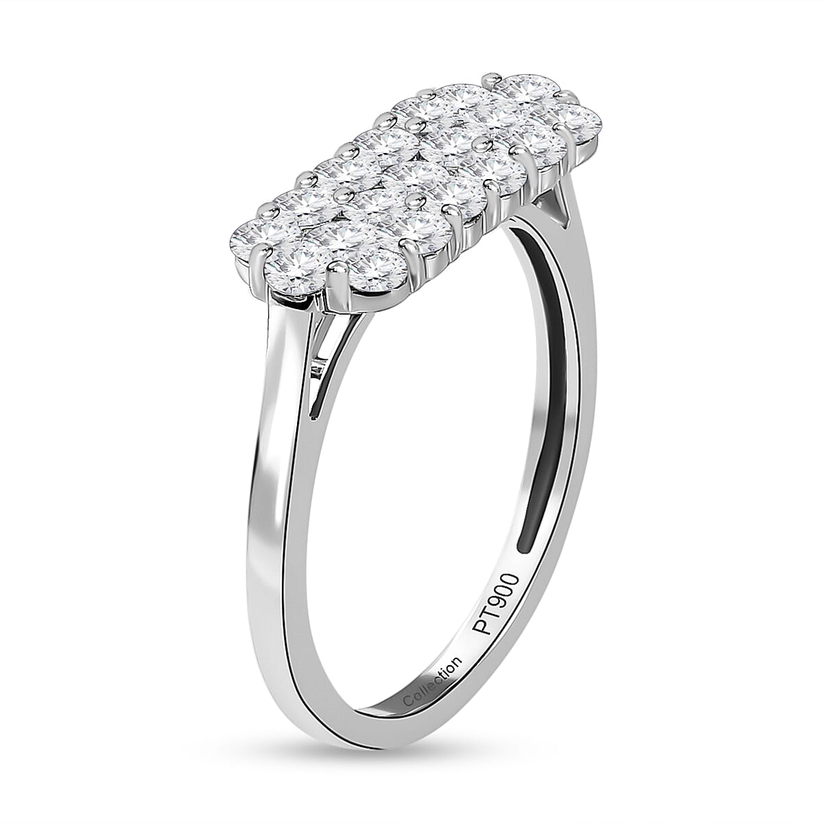 900 Platinum IGI Certified (SI/G-H) Diamond Ring 1.05 Ct. 7379164 7