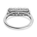 900 Platinum IGI Certified (SI-G-H) Diamond Cluster Ring 1.05 Ct.
