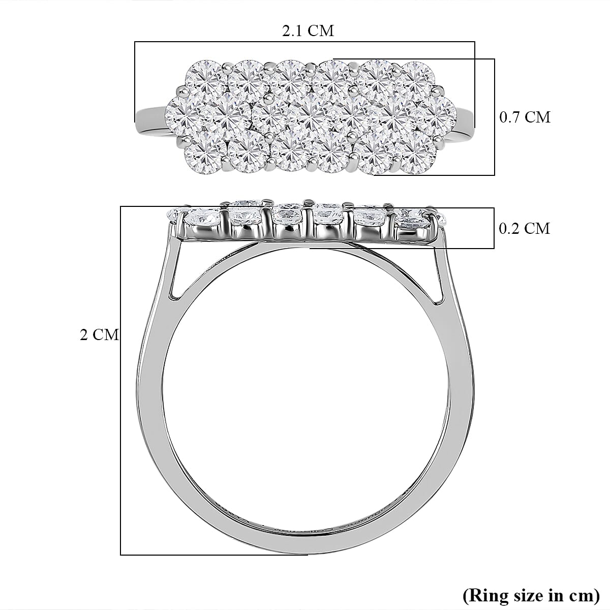 900 Platinum IGI Certified (SI/G-H) Diamond Ring 1.05 Ct. 7379164 11
