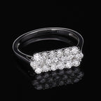 900 Platinum IGI Certified (SI-G-H) Diamond Cluster Ring 1.05 Ct.