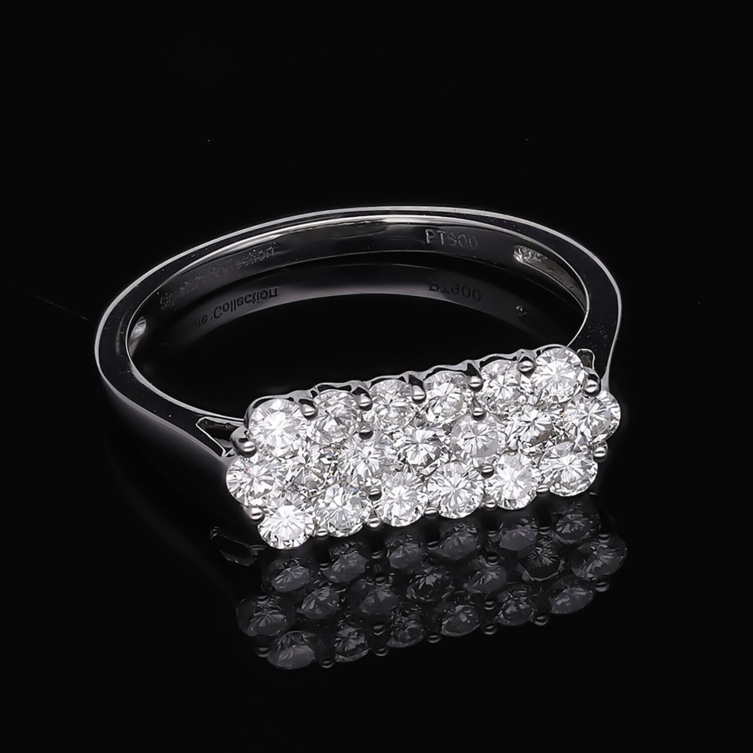 900 Platinum IGI Certified (SI/G-H) Diamond Ring 1.05 Ct. 7379164 4