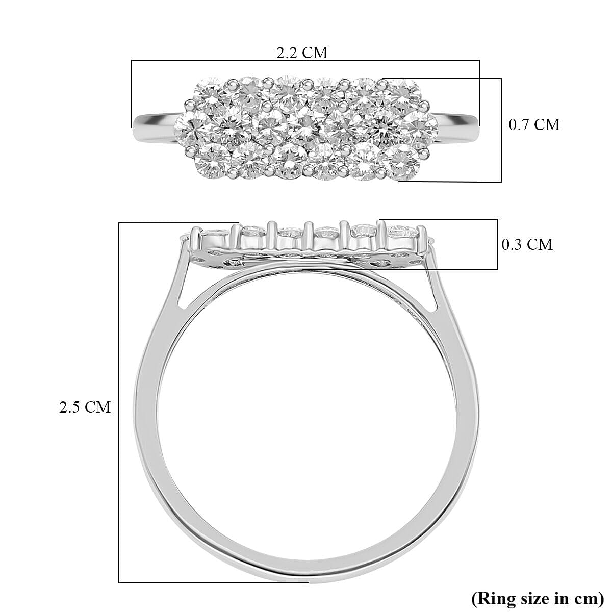 900 Platinum IGI Certified (SI/G-H) Diamond Ring 1.05 Ct. 7379164 12