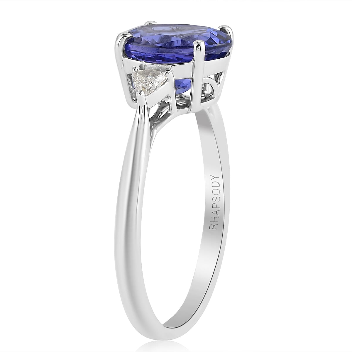 Signature Collection RHAPSODY 950 Platinum AAAA Tanzanite and Diamond (SI/G-H) Ring 3.30 Ct. 7230808 5