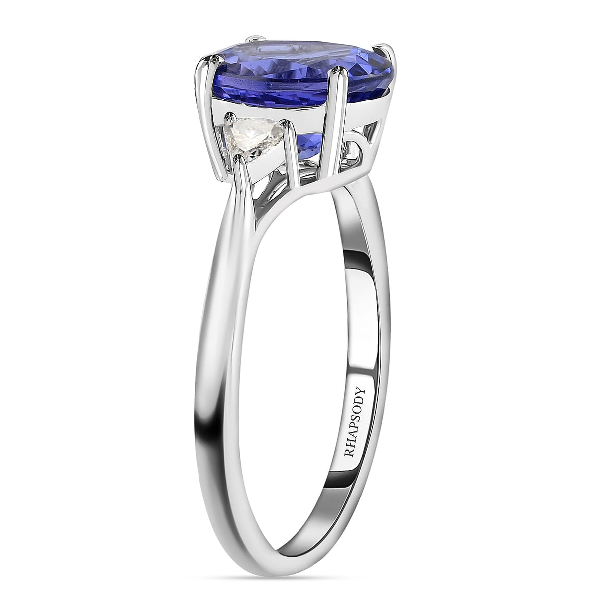 Signature Collection RHAPSODY 950 Platinum AAAA Tanzanite and Diamond (SI/G-H) Ring 3.30 Ct. 7230808 4