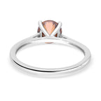 Signature Collection - 950 Platinum Champagne Diamond SGL Certified (I1-I2) Ring 1.50 Ct