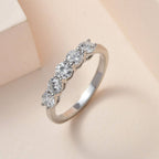 One Time Deal Only - SGL Certified & Appraised 950 Platinum Diamond 5 Stone Ring 1.00 Ct.