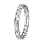 950 Platinum  I1  White Diamond  GH, I1 Band Ring 0.49 ct,  Platinum Wt. 2.7 Gms  0.490  Ct.