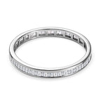 950 Platinum  I1  White Diamond  GH, I1 Band Ring 0.49 ct,  Platinum Wt. 2.7 Gms  0.490  Ct.