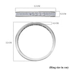 950 Platinum  I1  White Diamond  GH, I1 Band Ring 0.49 ct,  Platinum Wt. 2.7 Gms  0.490  Ct.